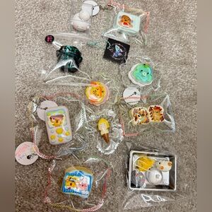 13 pieces kogepan sponge bob hand draw monster small Yehez Squishy Keychain Set